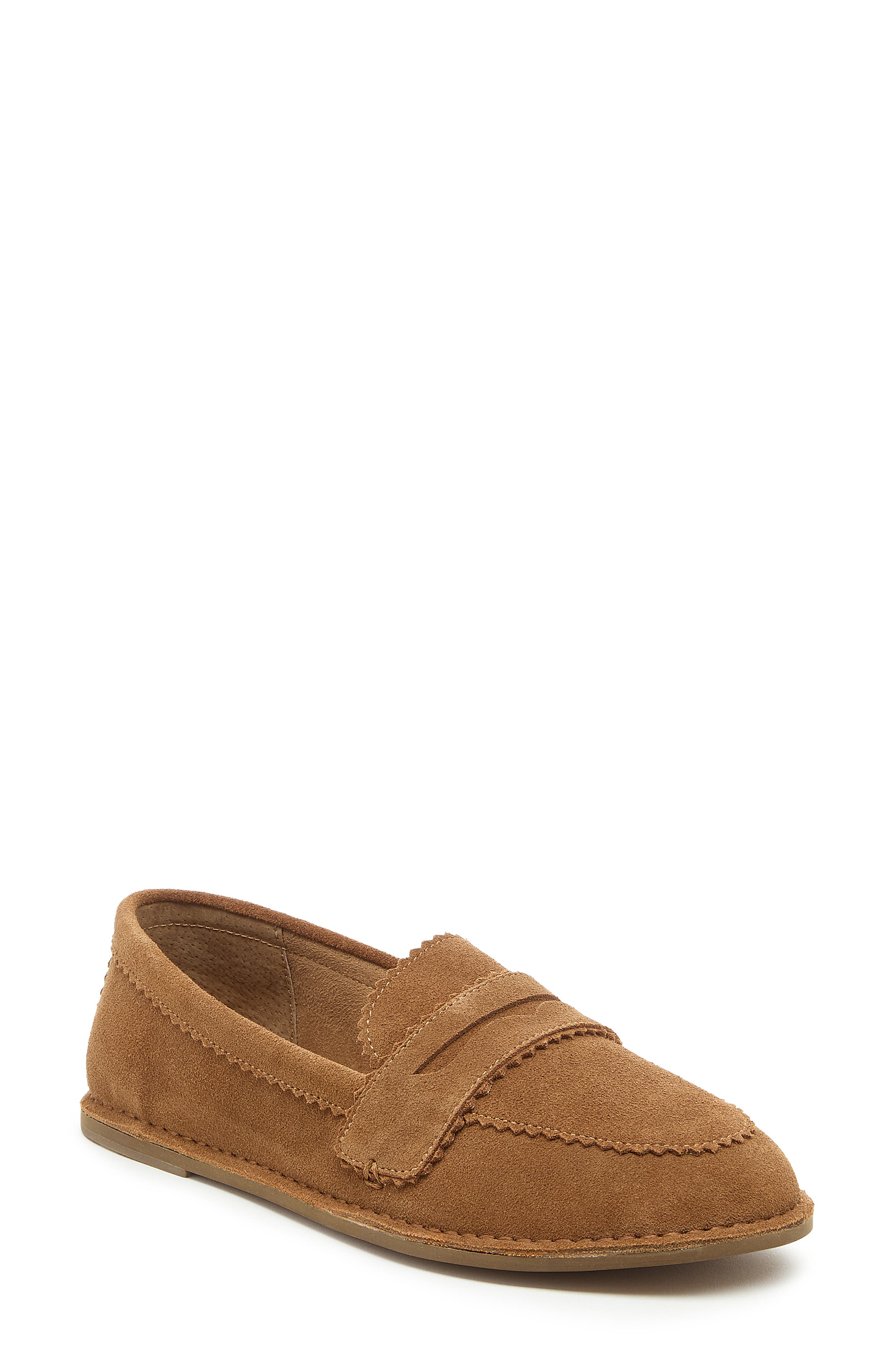Kelsi Dagger Brooklyn Harley Penny Loafer, Main, color, Honey