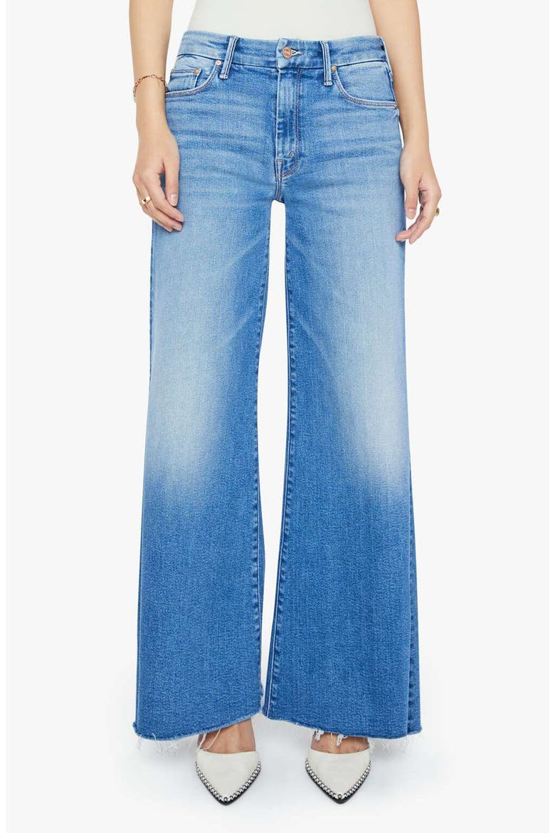 Lil' Roller Frayed Wide Leg Jeans, Main, color, FAN FAVORITE
