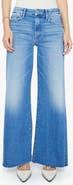 MOTHER Lil' Roller Frayed Wide Leg Jeans