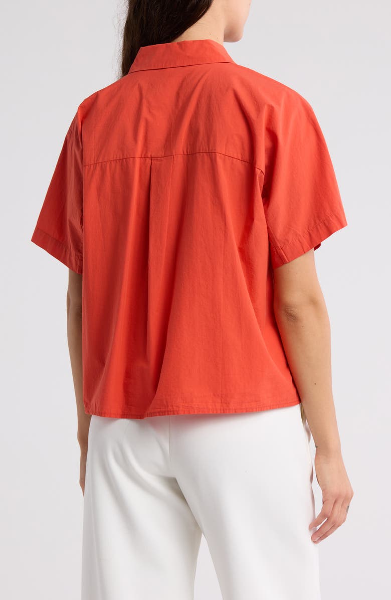Eileen Fisher Classic Organic Cotton Collar Shirt, Alternate, color,