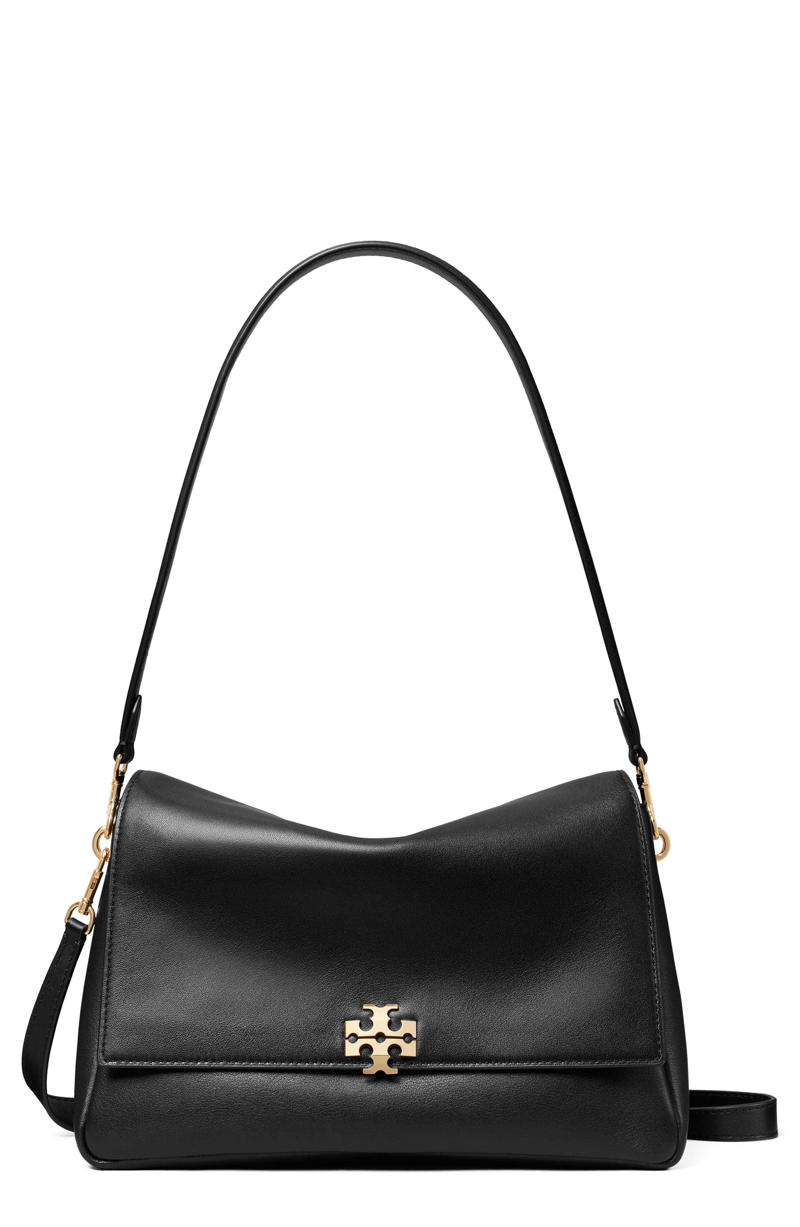 Tory Burch Charlie Leather Shoulder Bag, Main, color, 