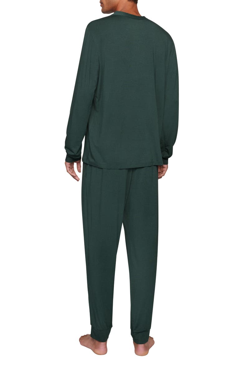 Henry Jersey Pajamas, Alternate, color, PINE