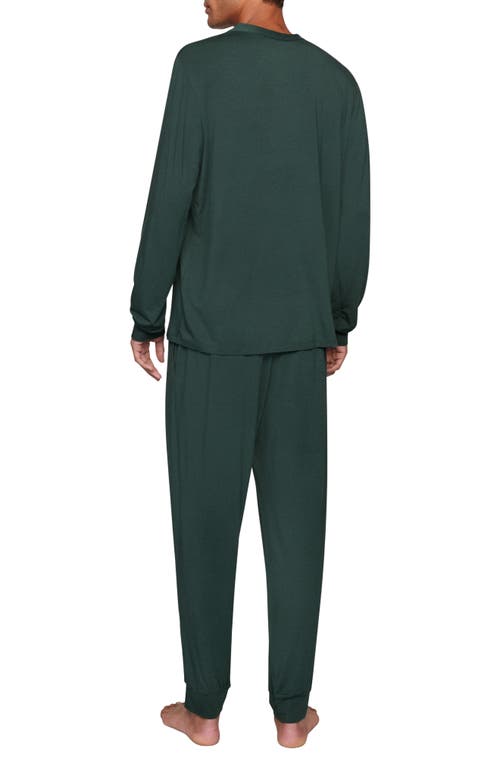 Eberjey Henry Jersey Pajamas In Green