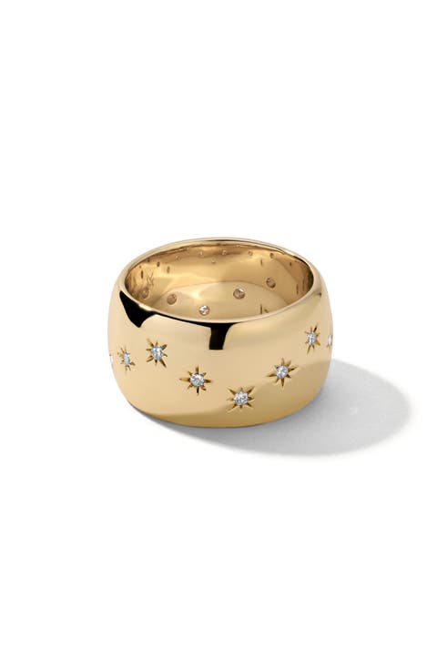 Celeste Crystal Star Band Ring