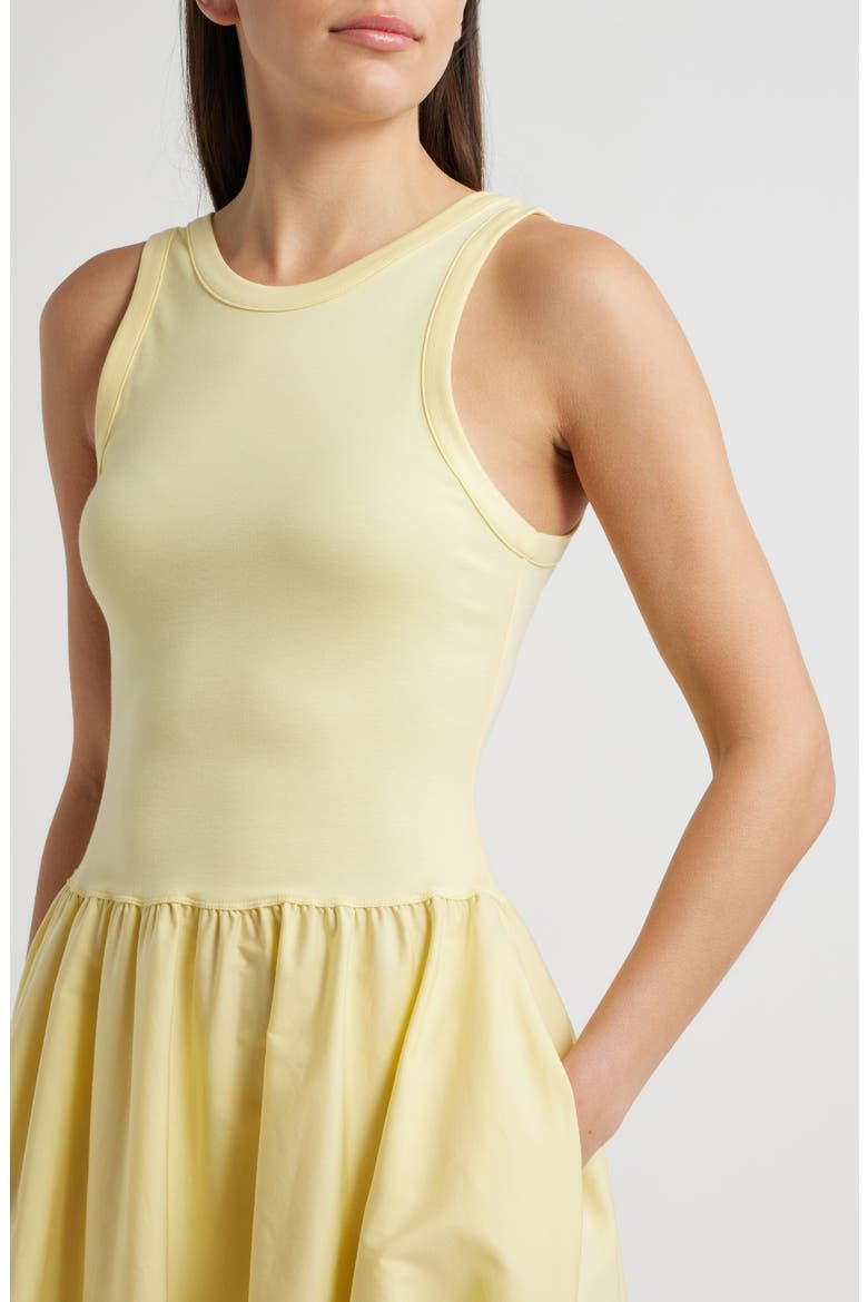Sleeveless Fit & Flare Maxi Dress, Alternate, color, T BIRD YELLOW