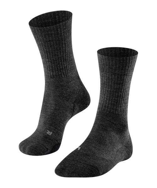 Falke Tk2 Explore Wool Hiking Socks In Black