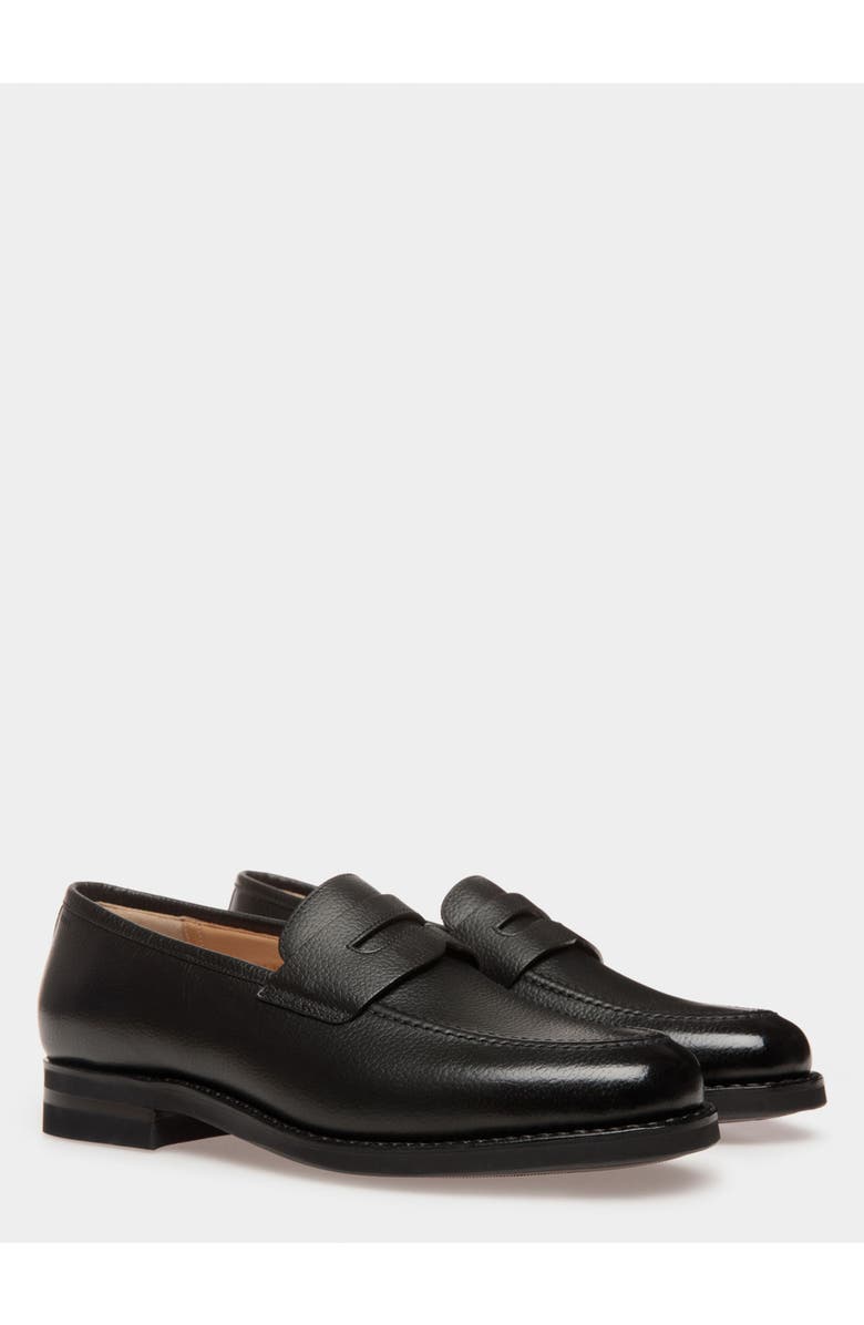 Bally Schoenen Loafer in Embossed Calf Leather, Alternate, color, Black