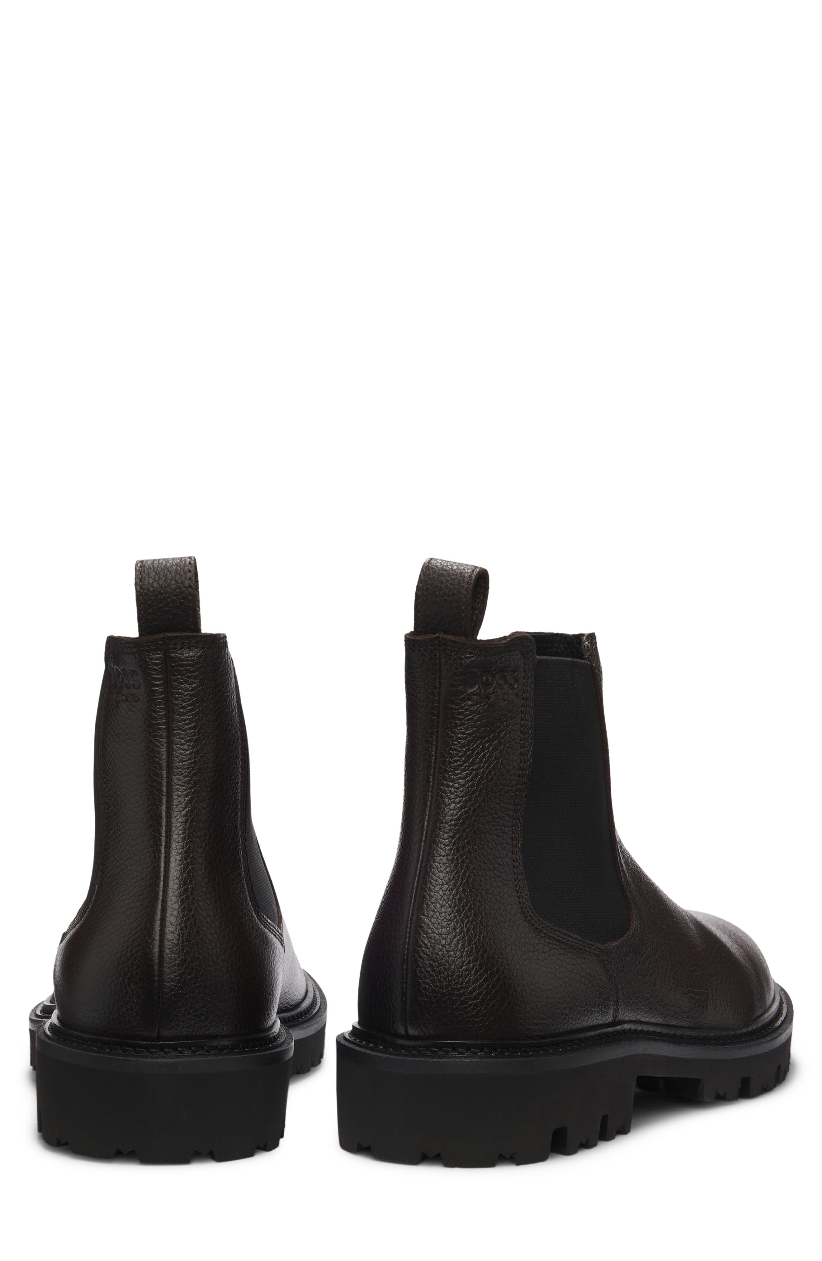Julyo Leather Chelsea Boot, Alternate, color, DARK BROWN
