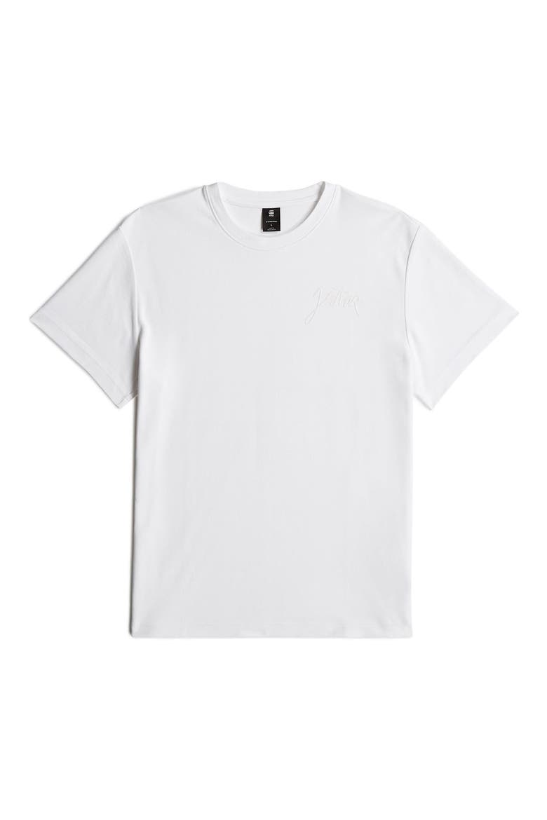 Script Organic Cotton Graphic T-Shirt, Alternate, color, WHITE