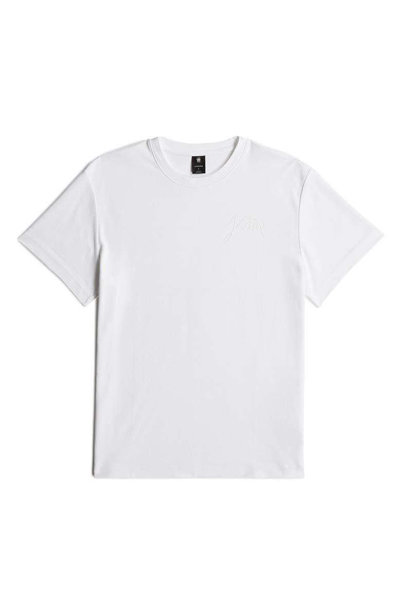 G-STAR Script Organic Cotton Graphic T-Shirt, Alternate, color, White