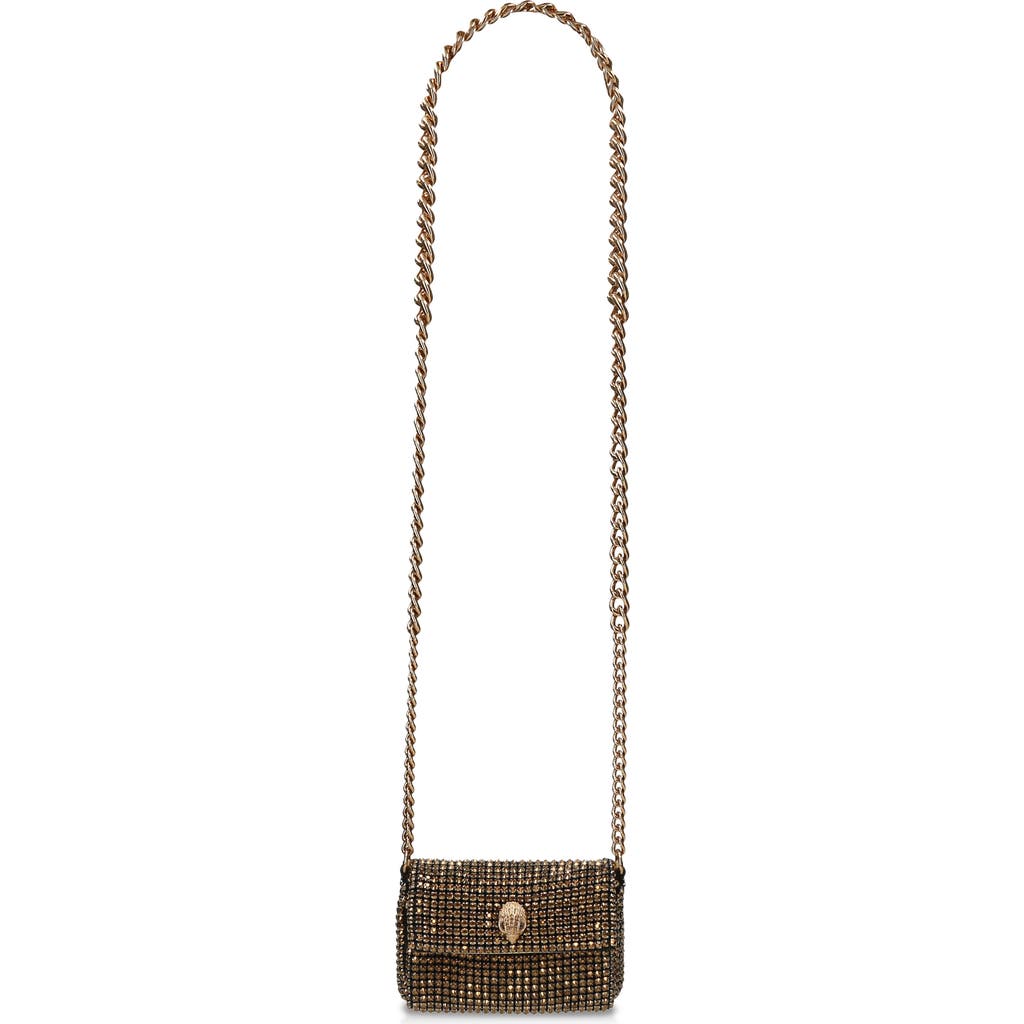 Kurt Geiger Mini Party Crossbody Bag In Gold