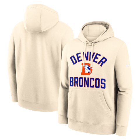 Men's Nike Natural Denver Broncos Club Hoodie