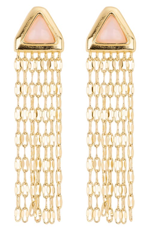 Athra Luxe Waterfall Drop Earrings In Gold