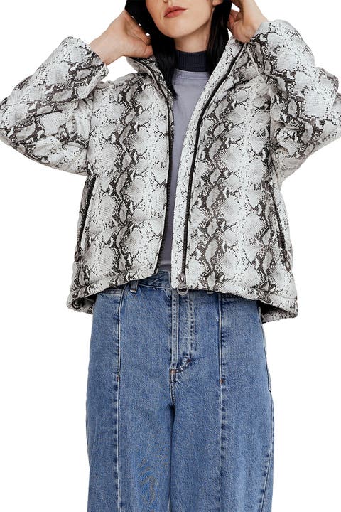 Jozy Snake Print Midweight Jacket