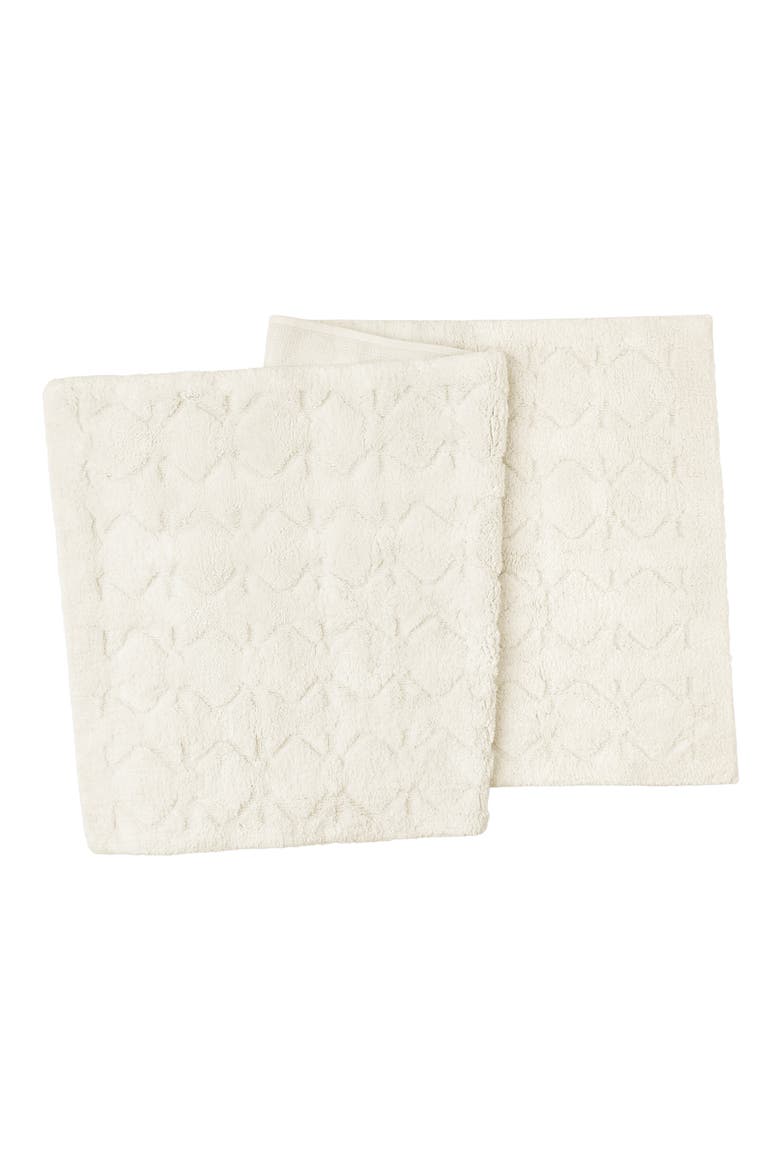 Diamond Shag Organic Cotton Bath Rug, Alternate, color, UNDYED