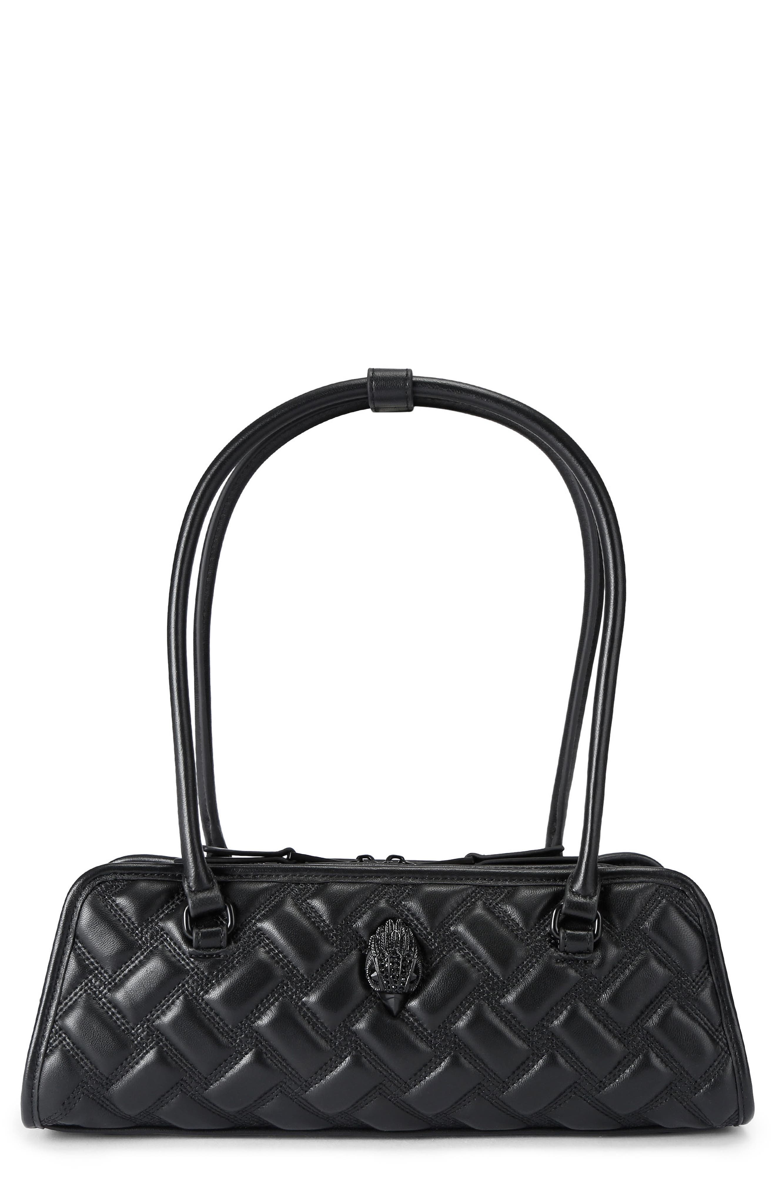 Kurt Geiger London Kensington Quilted Shoulder Bag, Main, color, Black