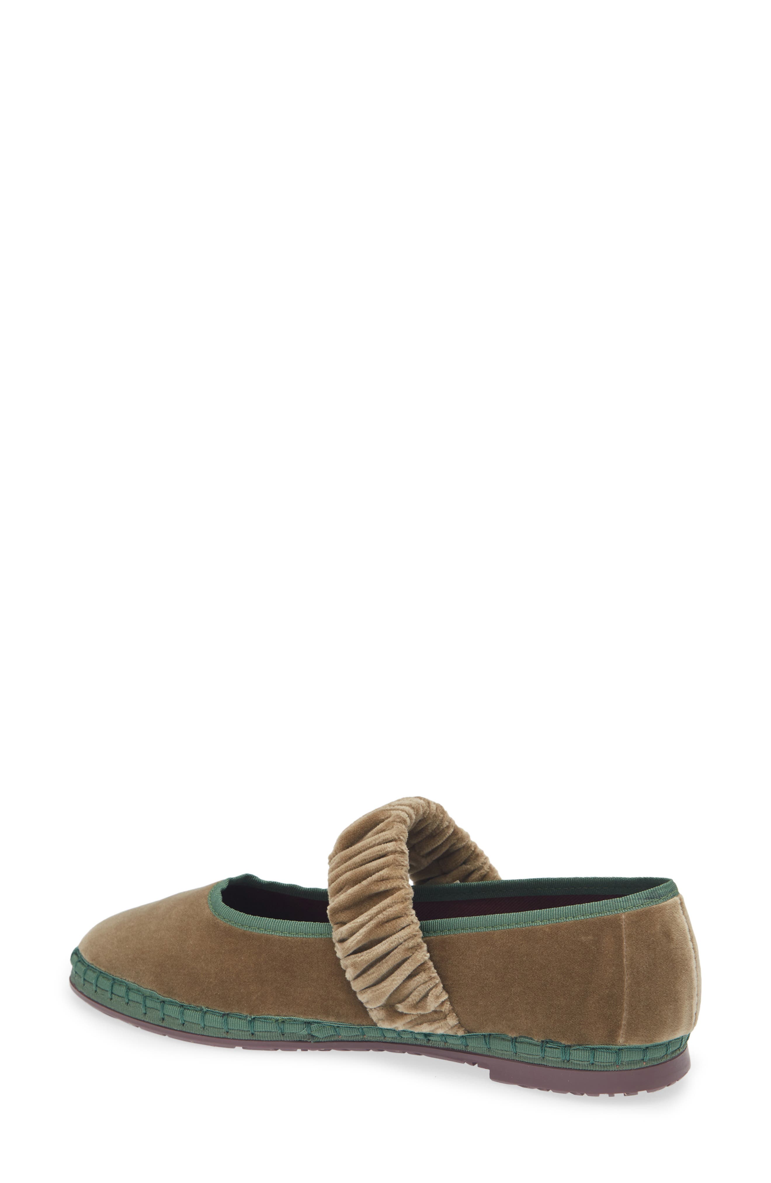 Mafalda Mary Jane Flat, Alternate, color, MOSSY