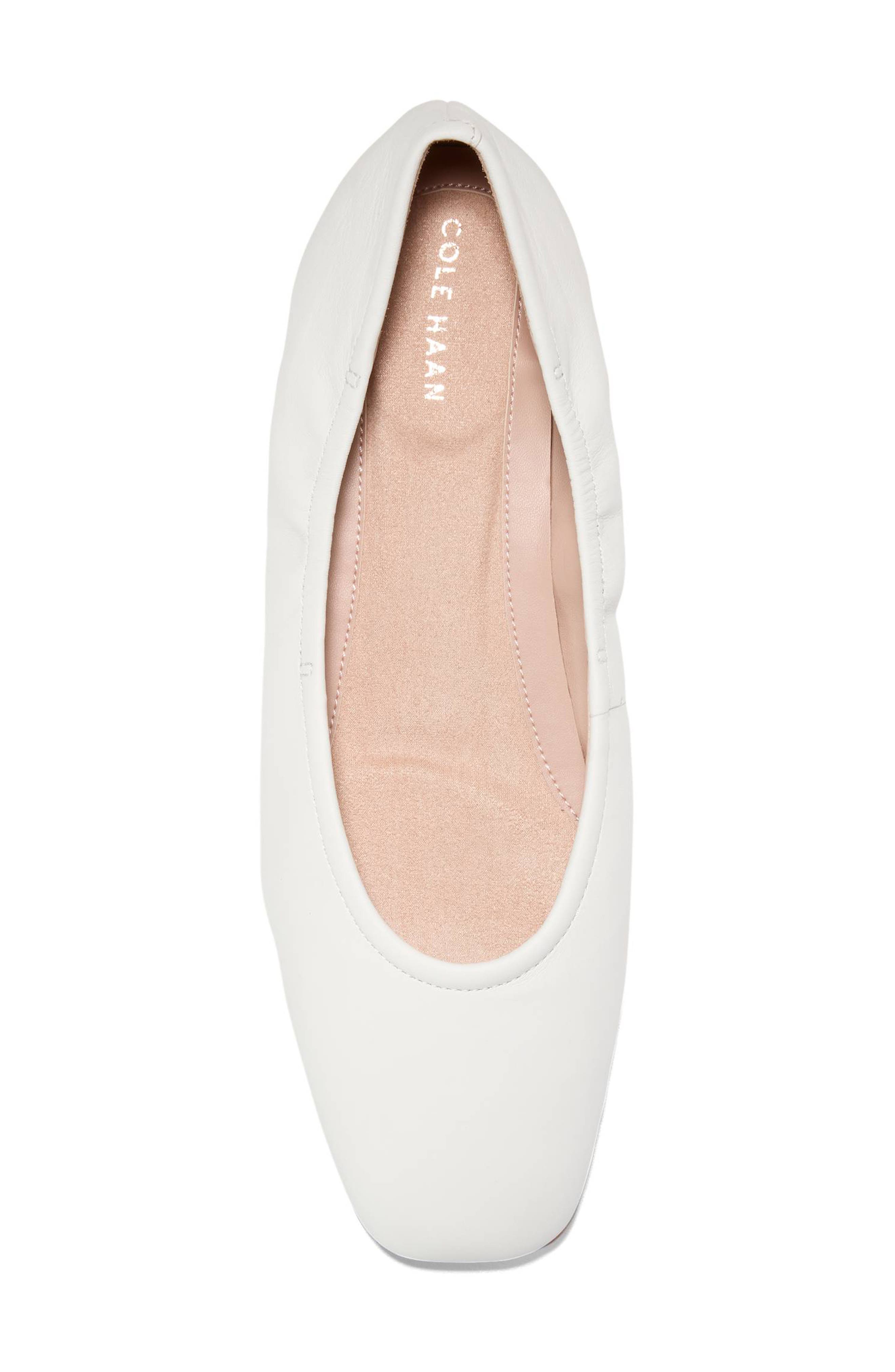Cole Haan Go-To Valinda Ballet Flat, Alternate, color, White Powder Leather