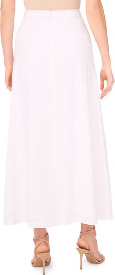 High Waist A-Line Maxi Skirt