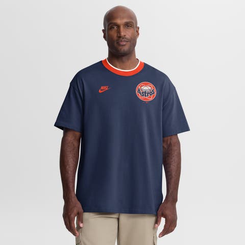 Men's Nike Navy Houston Astros Cooperstown Collection Ringer T-Shirt