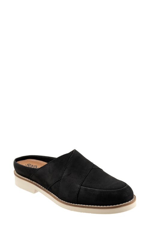 Softwalk ® Wessex Mule In Black Nubuck
