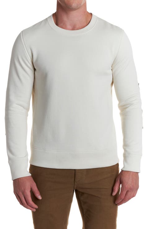 Dover Crewneck Sweatshirt with Leather Elbow Patches