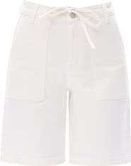 Bayeas Drawstring High Waist Denim Bermuda Shorts