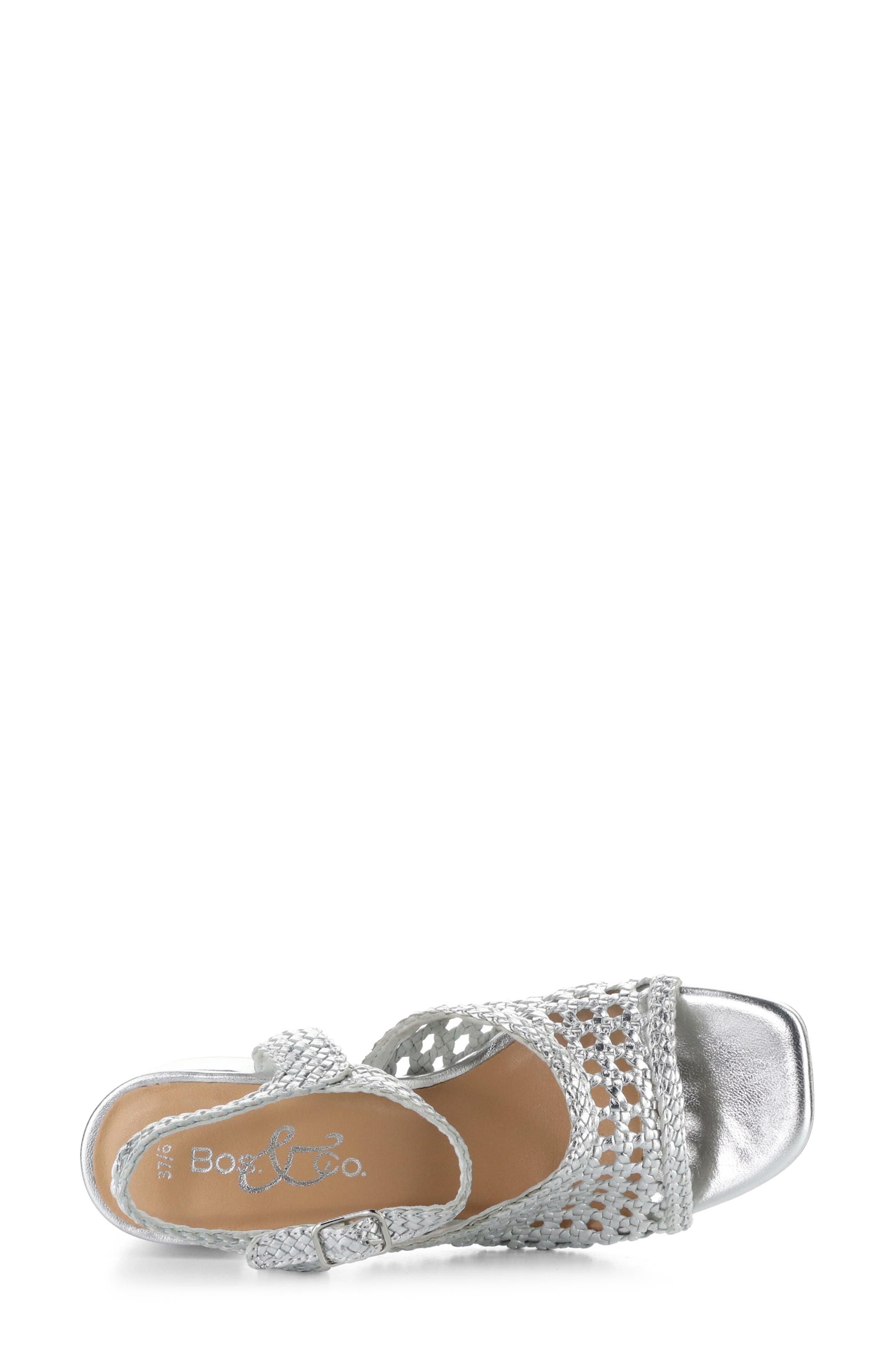 Wendi Ankle Strap Sandal, Alternate, color, SILVER