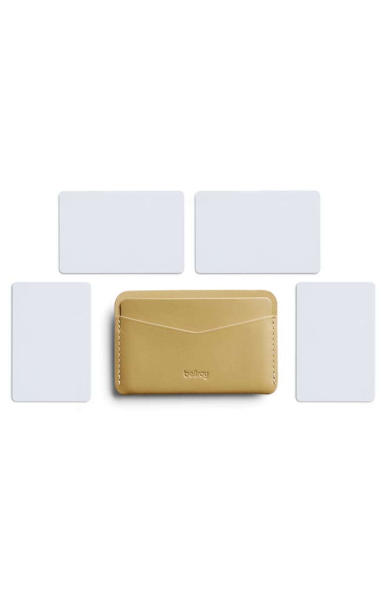 Bellroy Leather RFID Card Case, Alternate, color, Mustard