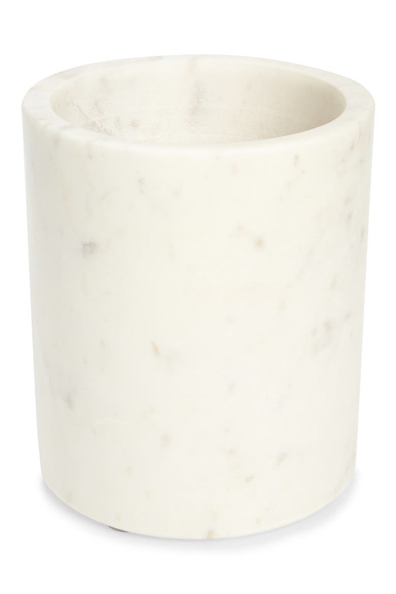 Marble Utensil Crock, Main, color, WHITE CLOUD MARBLE