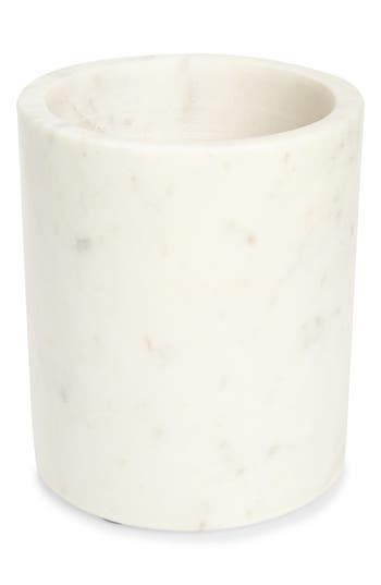 Nordstrom Marble Utensil Crock In White Cloud Marble