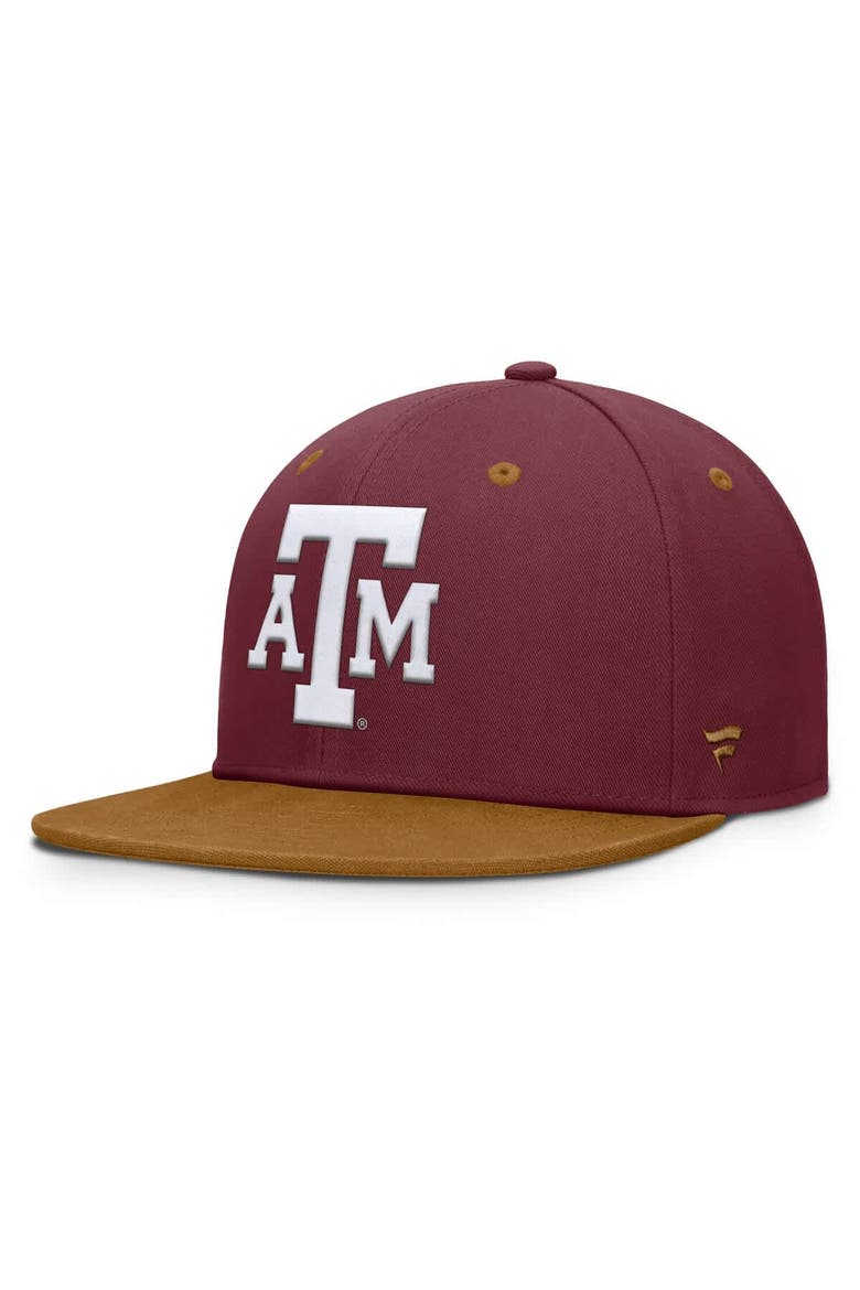 Men's Fanatics Maroon/Brown Texas A&M Aggies NoBo Fitted Hat, Main, color, Maroon