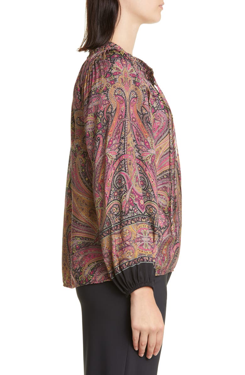 KOBI HALPERIN Jody Print Peasant Blouse, Alternate, color, 