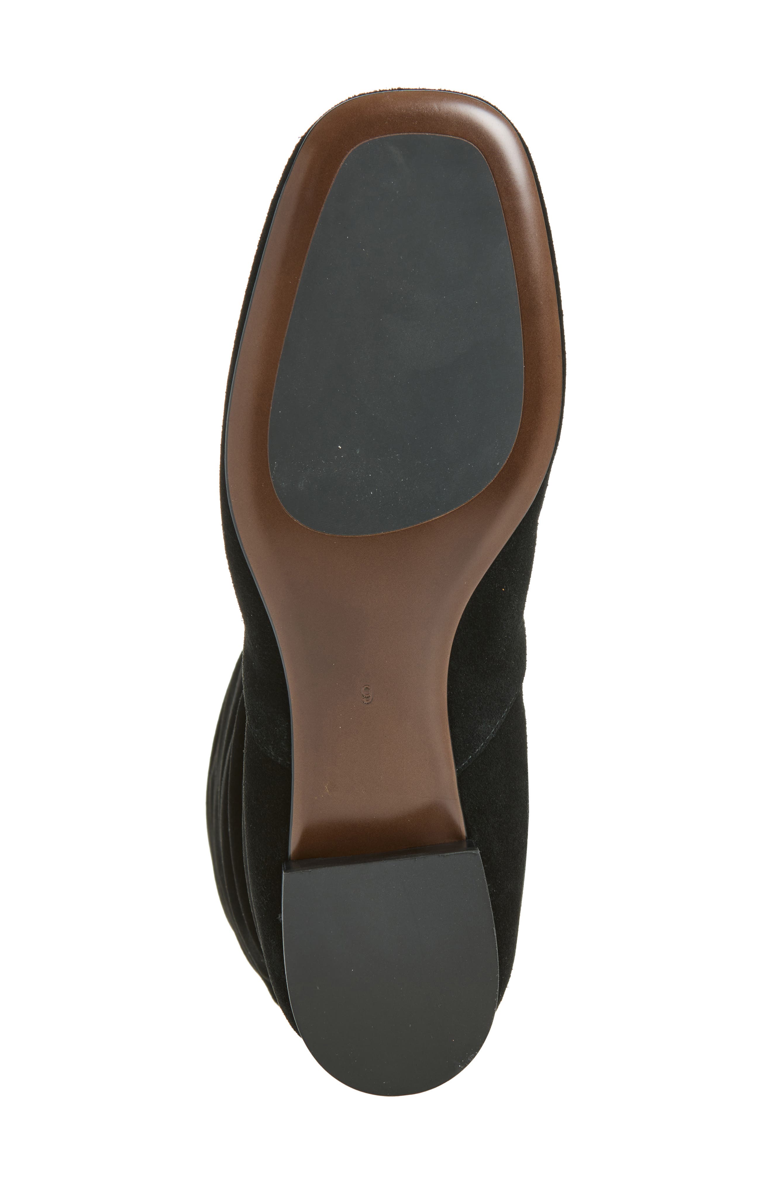 Vashti Leather Knee High Boot, Alternate, color, BLACK SUEDE