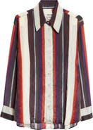 Christopher John Rogers Morris Stripe Button-Up Shirt