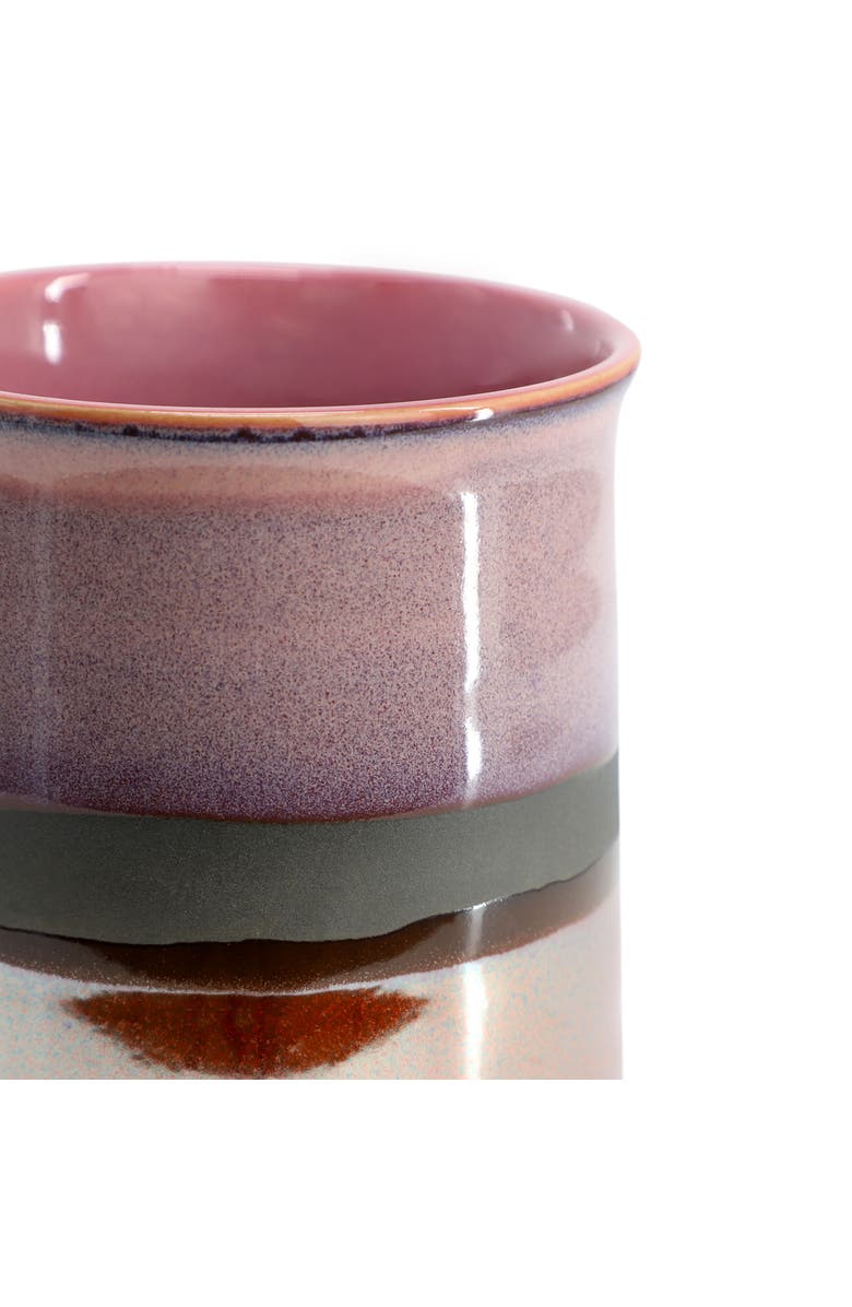 Gibson Home Copper Tonal 4 Piece 18 Ounce Stoneware Cup Set, Alternate, color, Pink