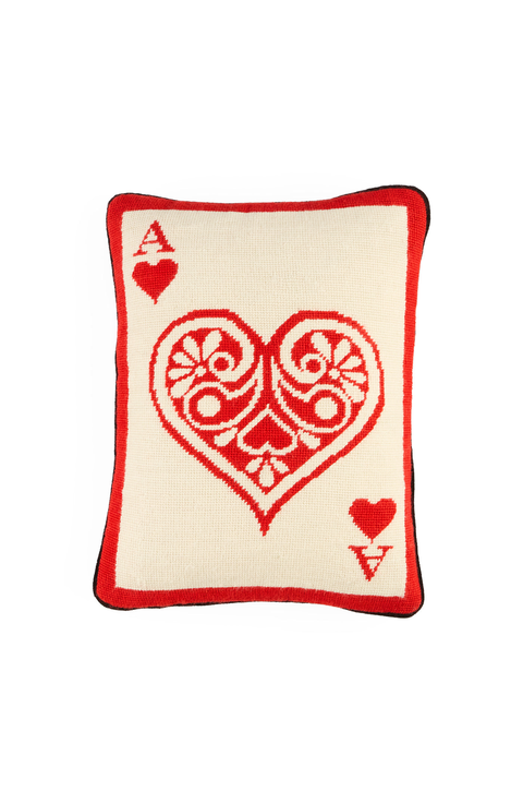 Ace Needlepoint Pillow