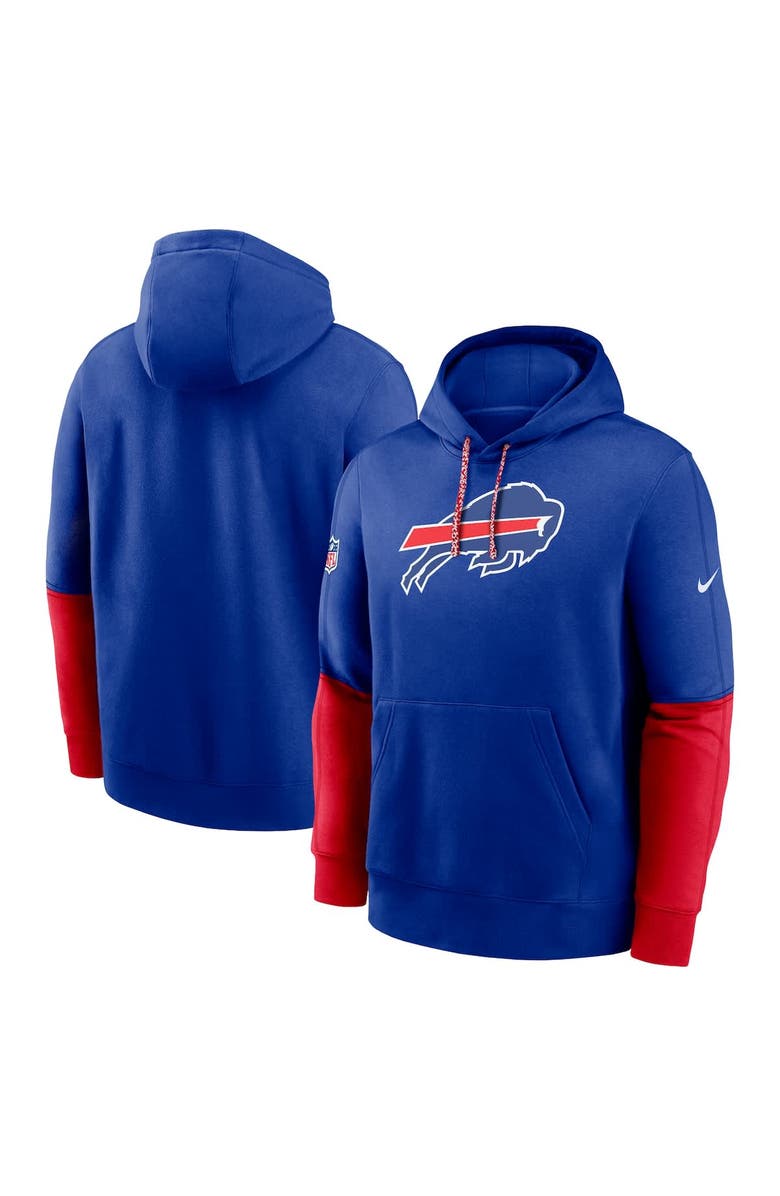 Nike Men's Nike Royal Buffalo Bills 2024 Sideline Club Pullover Hoodie, Main, color, Royal