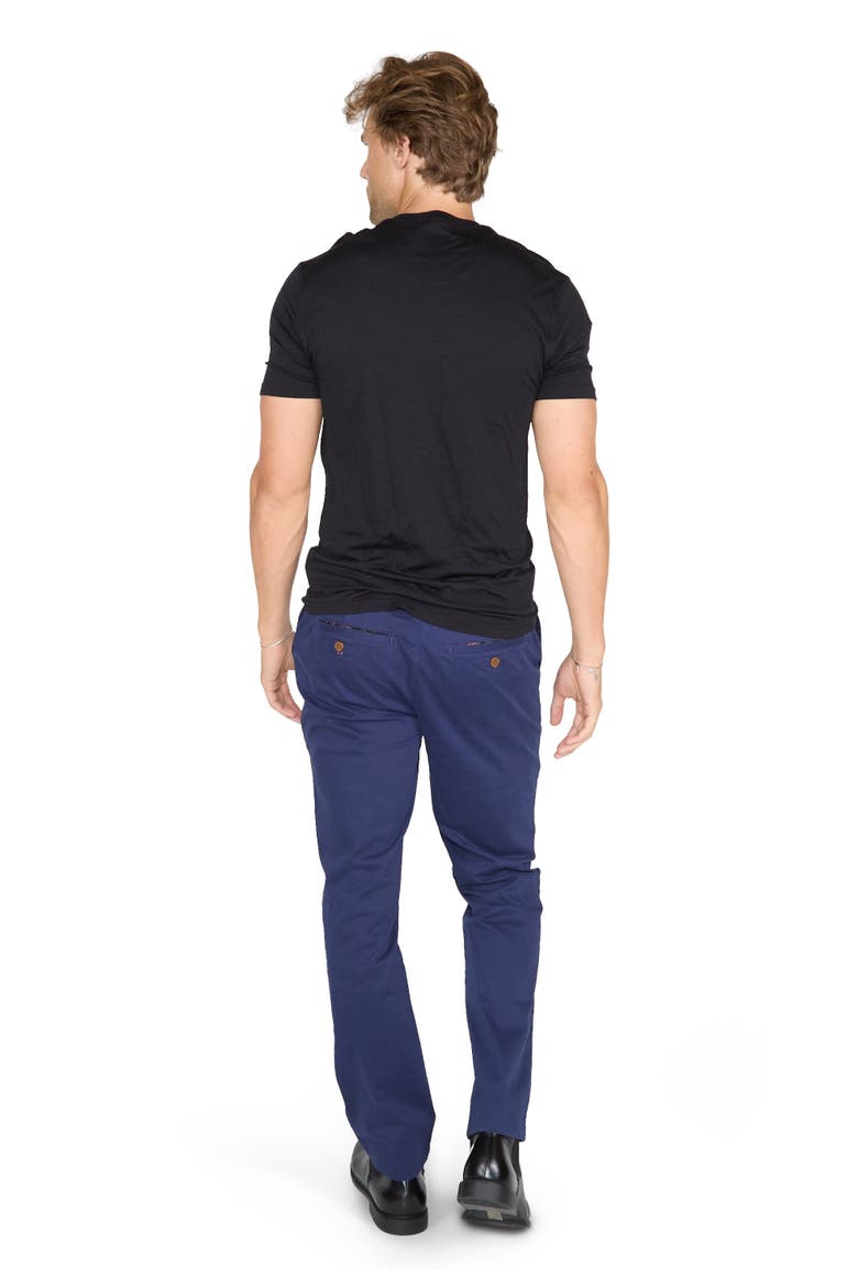 Victor Extra Fine Merino Wool V-neck Shirt, Alternate, color, Black