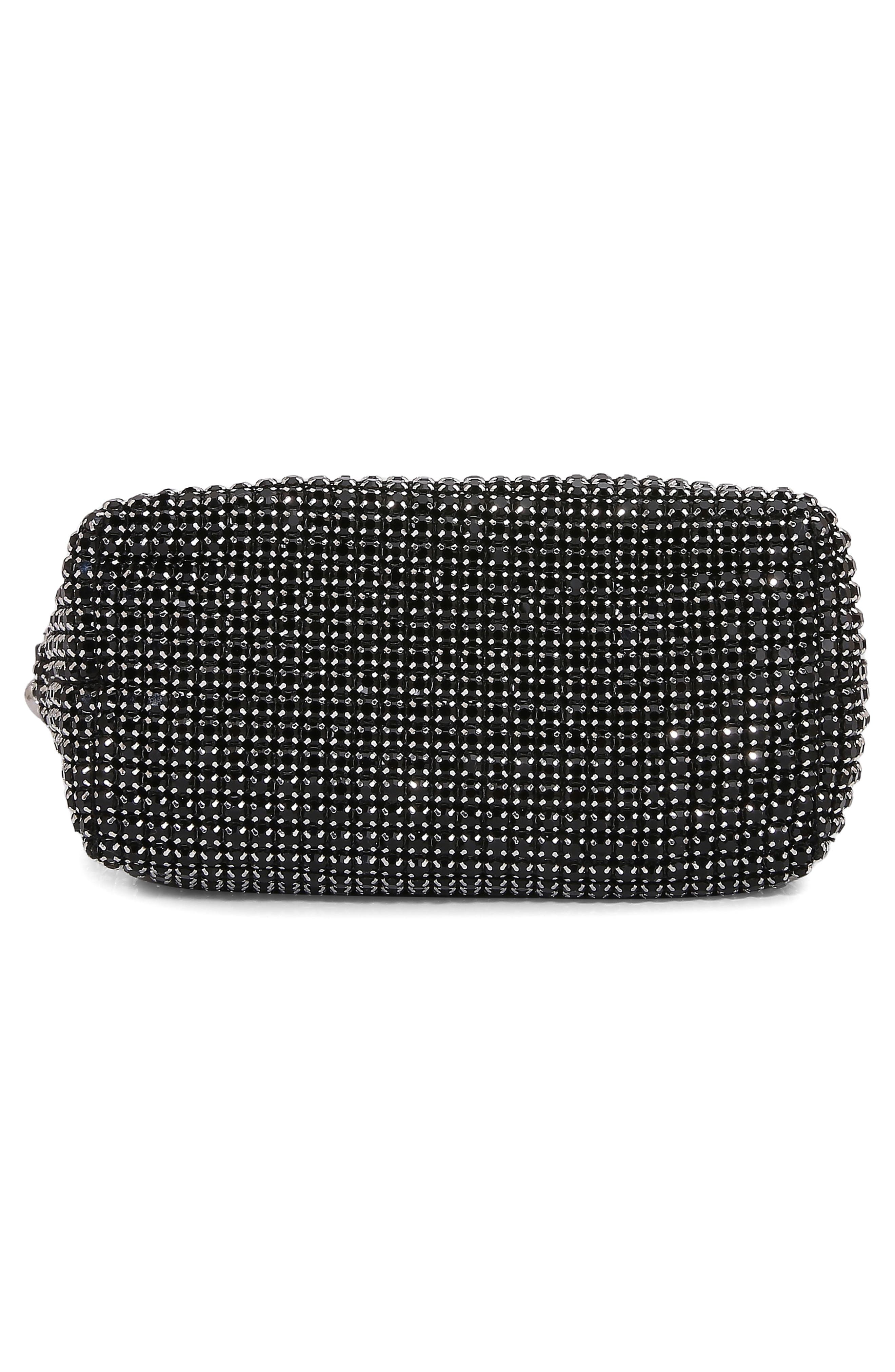 BERNESS Rhinestone Shoulder Bag, Alternate, color, Black