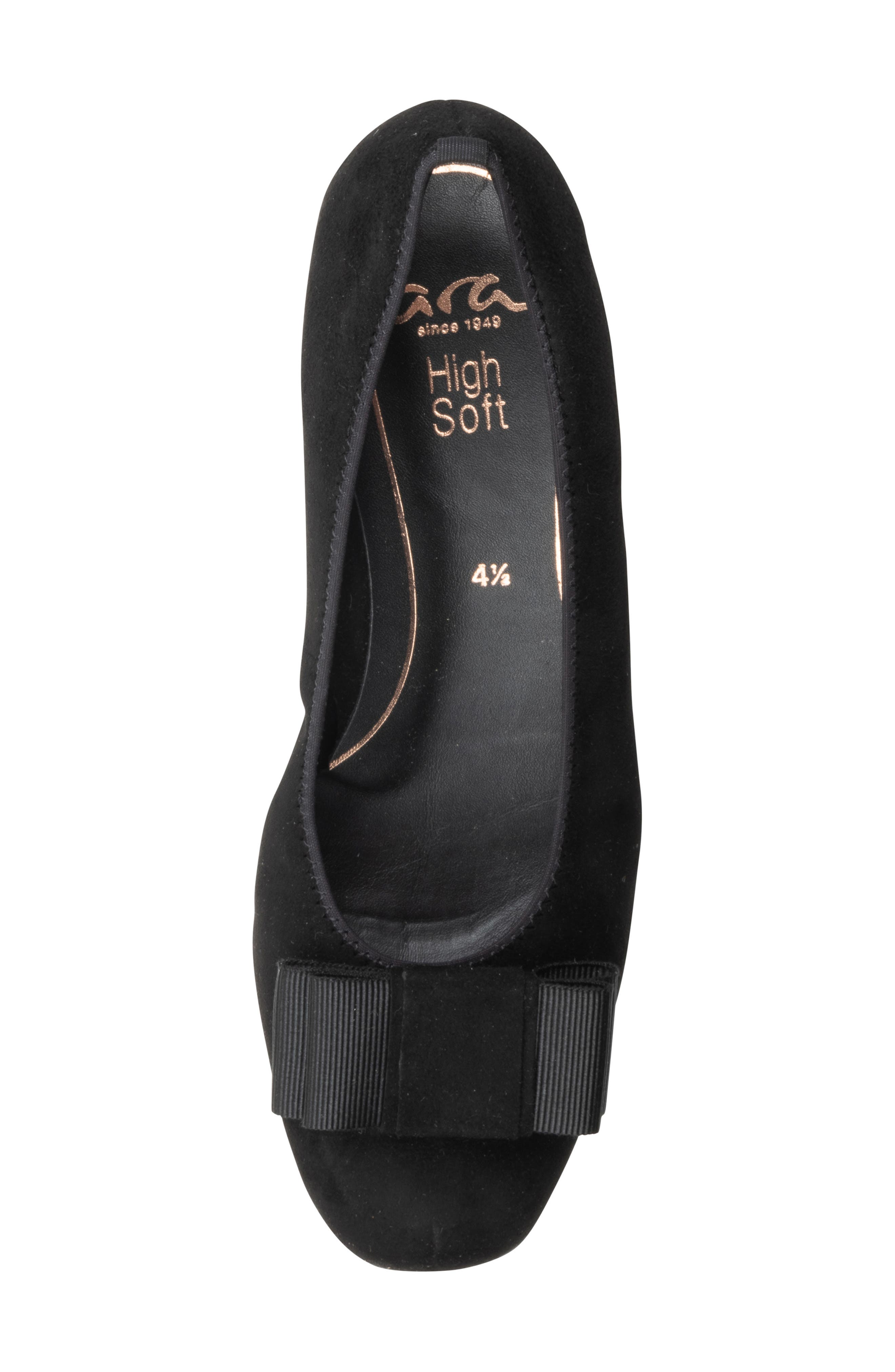 Garnet Suede Pump, Alternate, color, BLACK