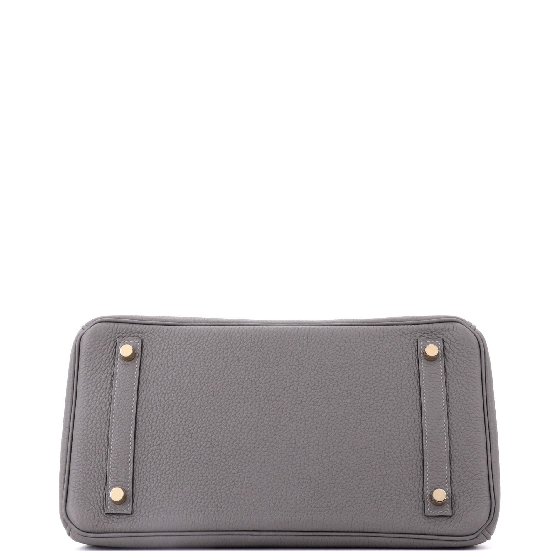 Pre-Owned Hermes Birkin Handbag Grey Togo with Gold Hardware 30, Alternate, color, Gris Meyer