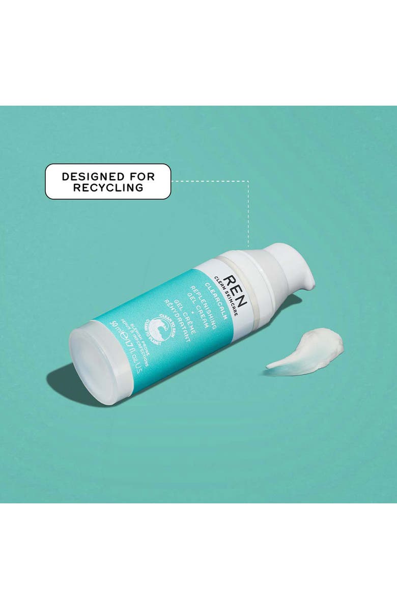 REN Clean Skincare ClearCalm Replenishing Gel Cream, Alternate, color, 