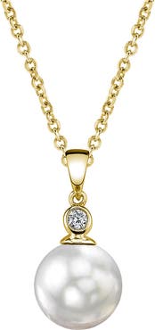 The Pearl Source South Sea Pearl & Diamond Michelle Pendant