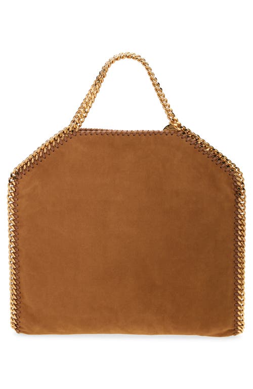 Stella Mccartney Falabella Faux Suede Tote In Brandy