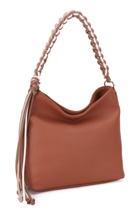 Isabella Faux Leather Hobo Bag