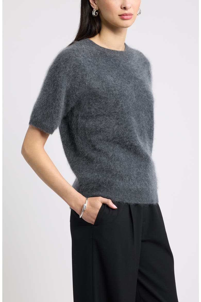 Brushed Cashmere Sweater Tee, Alternate, color, GREY ONYX HEATHER