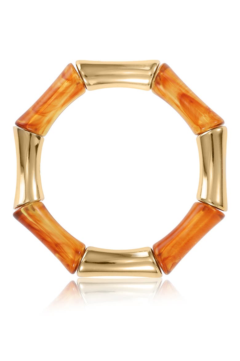 Brown Bamboo Textured Bracelet, Alternate, color, BROWN