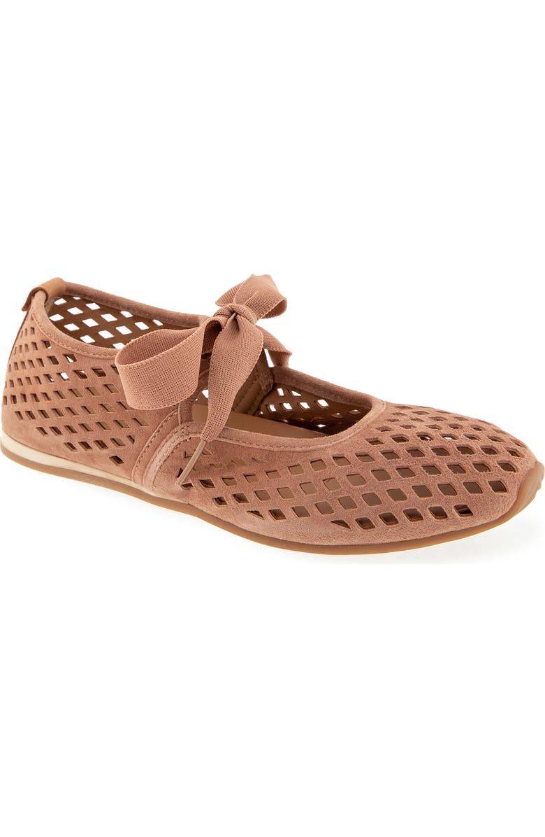 Gentle Souls Annalise Mary Jane Flat, Main, color, Mocha Suede