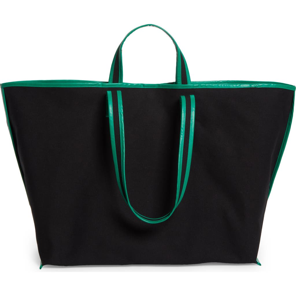 Kassl Large Contrast Trim Canvas Tote